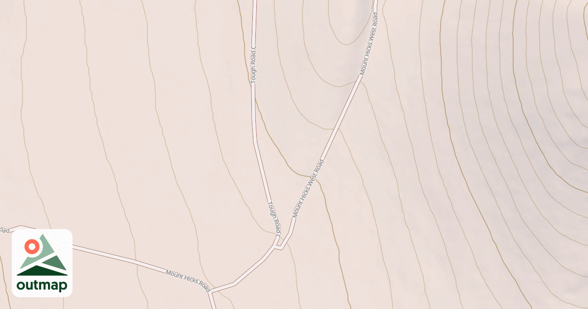 Map of MT. HICKS WEST ROAD