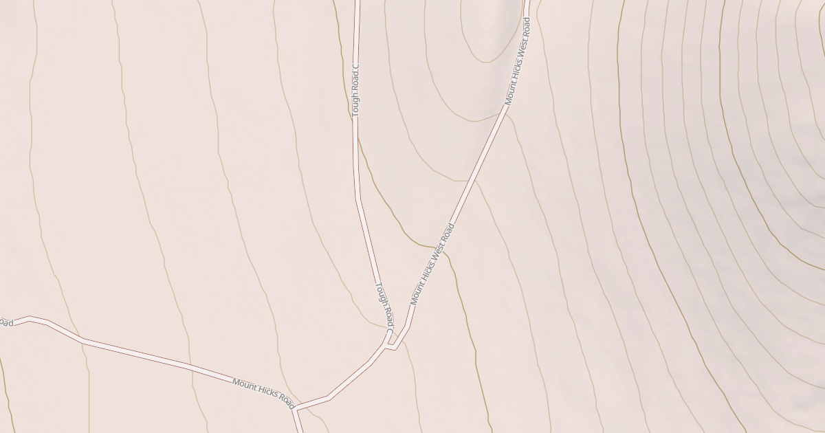 Map preview of MT. HICKS WEST ROAD