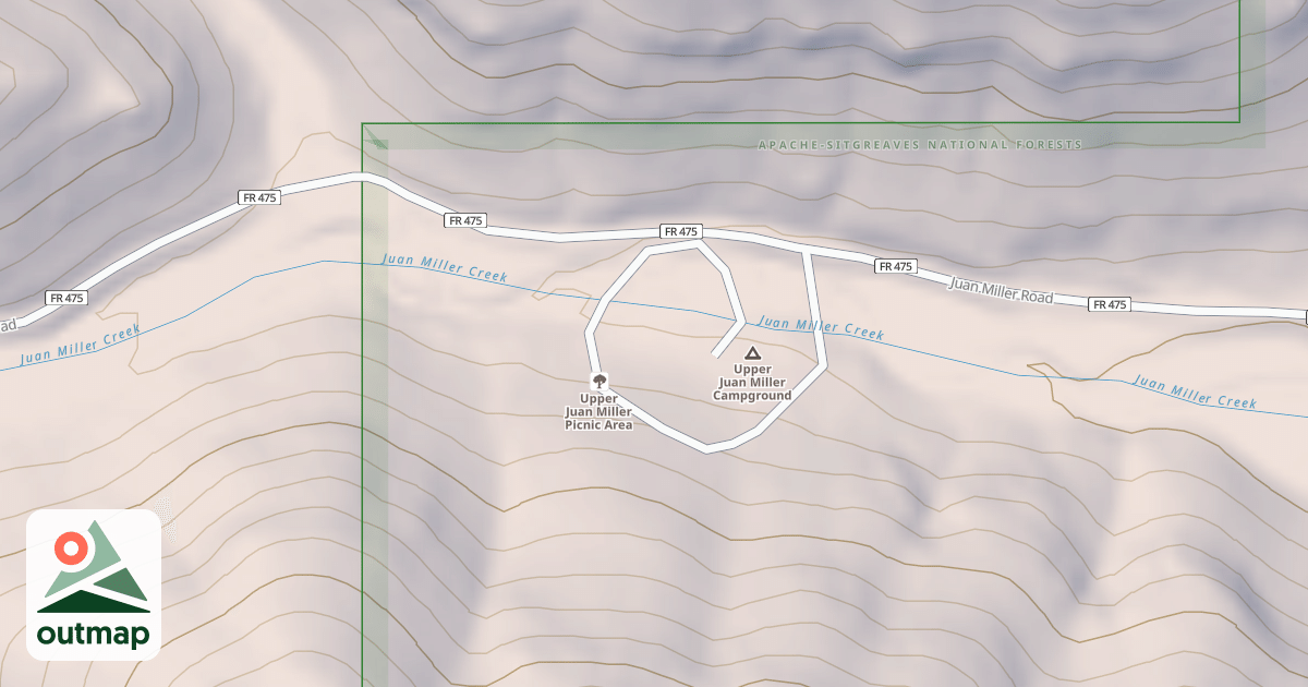 Map of UPPER JUAN MILLER