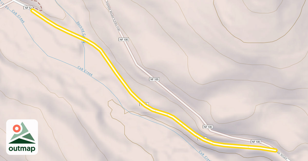 Map of Cub Creek Road