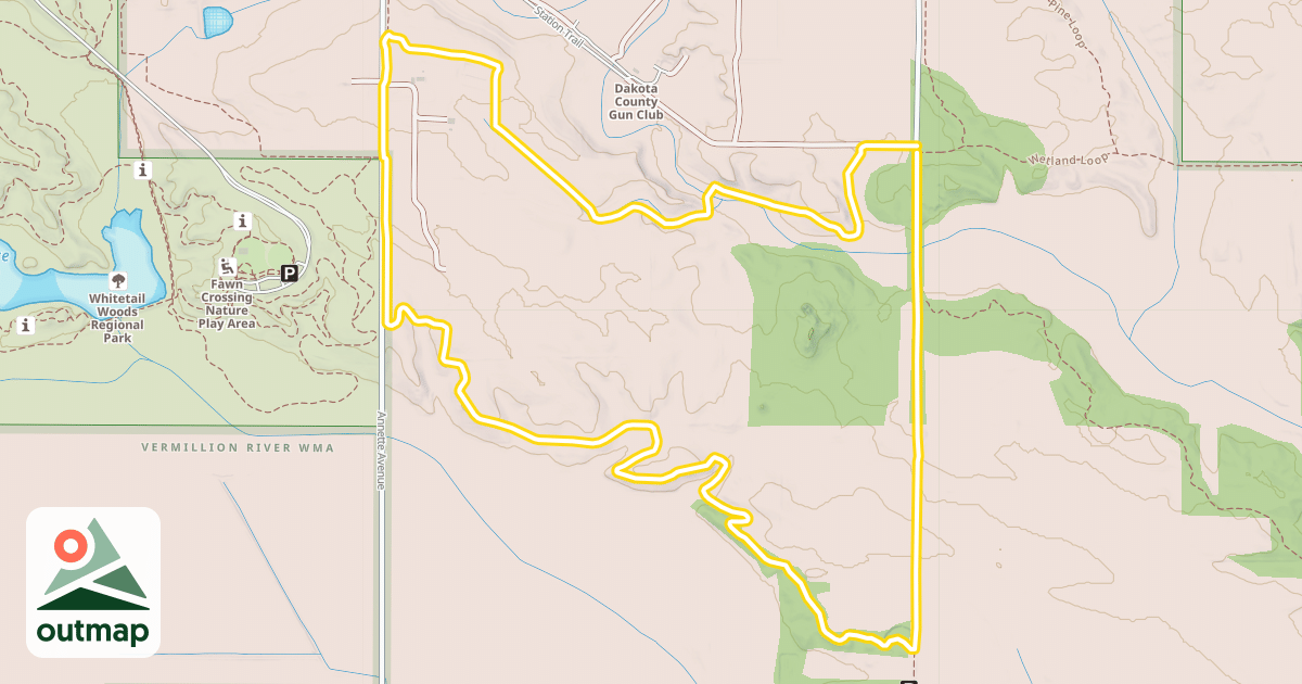 Map of Lone Rock Loop
