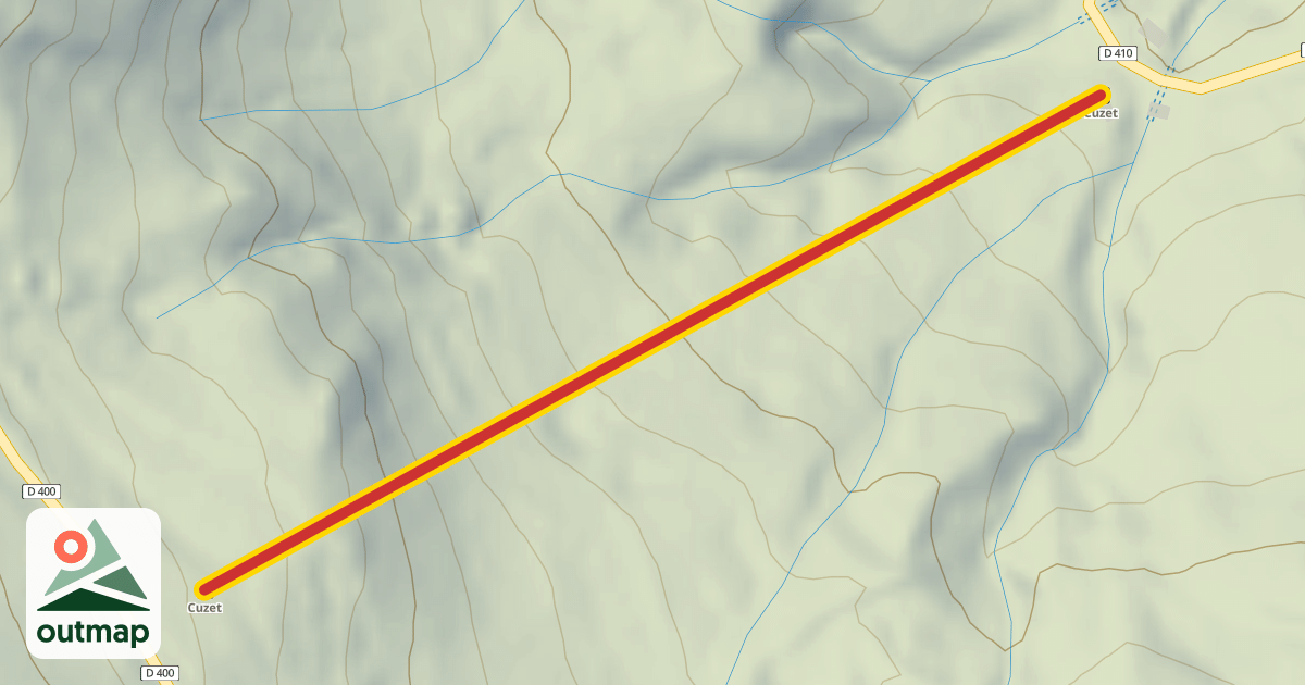 Map of Cuzet
