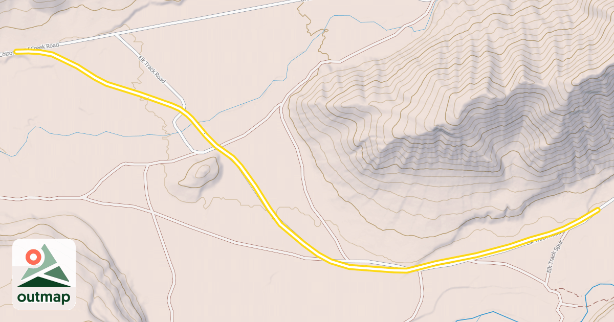 Map of Fish Creek Road Snowmobile Trail