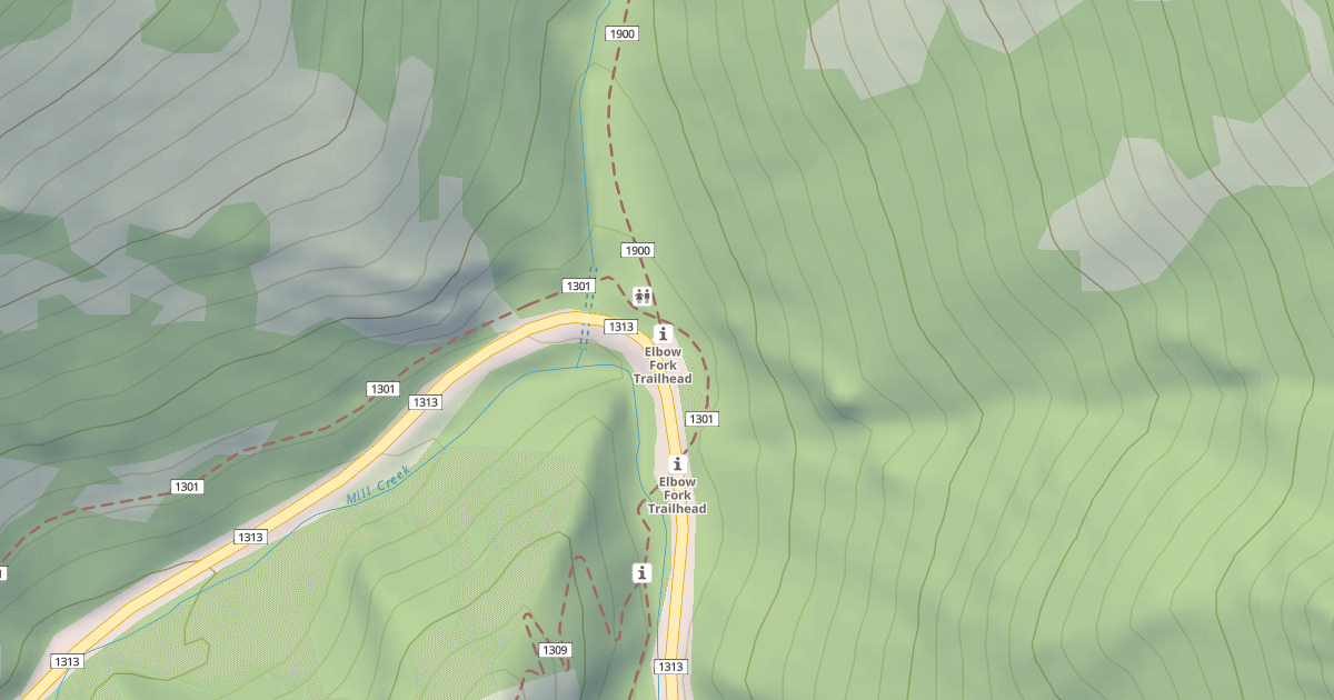 Map preview of ELBOW FORK