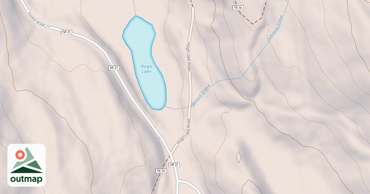 Map of HUGO LAKE