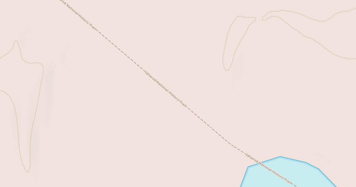 Map preview of Willow to Nome Winter Trail