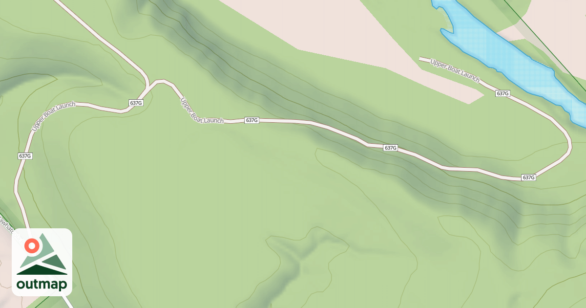Map of UPPER BOAT LAUNCH