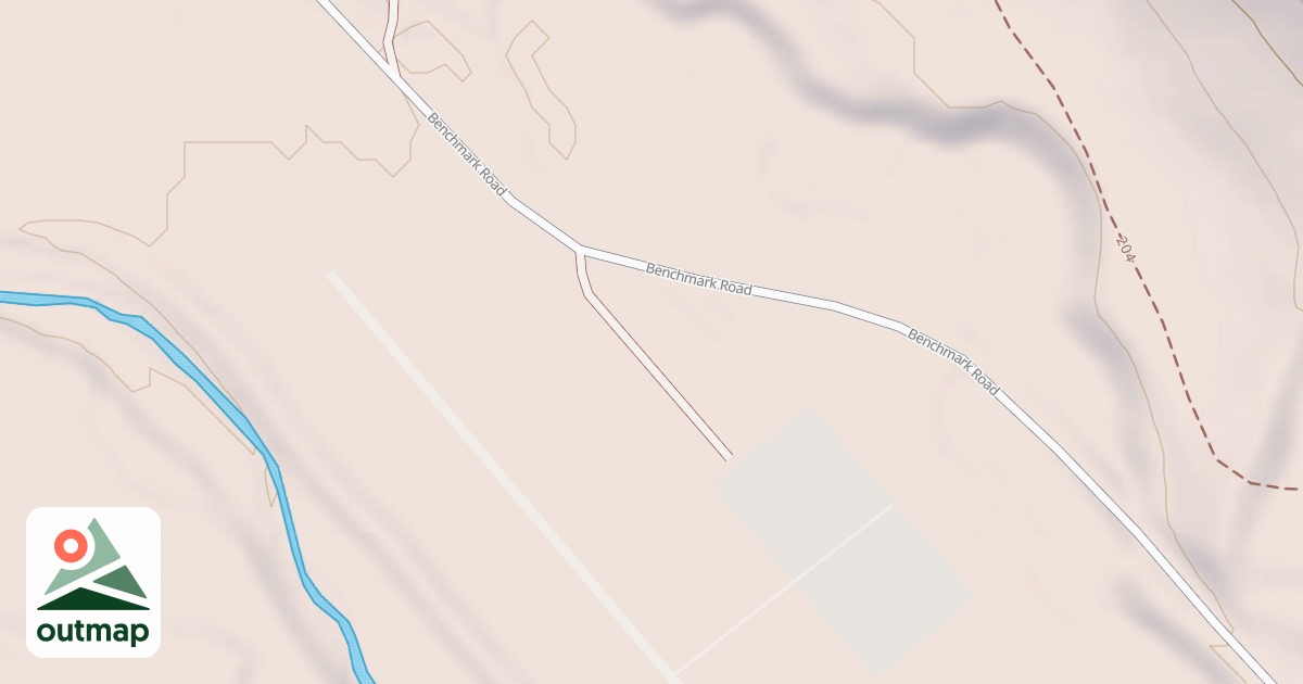 Map of BENCHMARK AIRFIELD