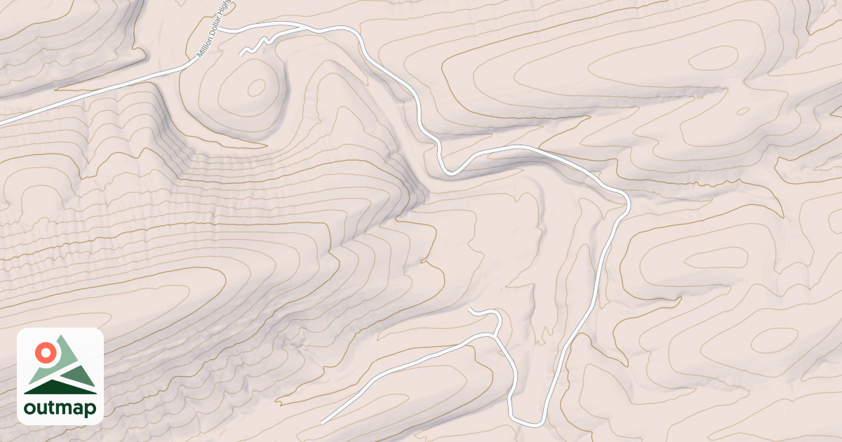 Map of POLECAT RIDGE