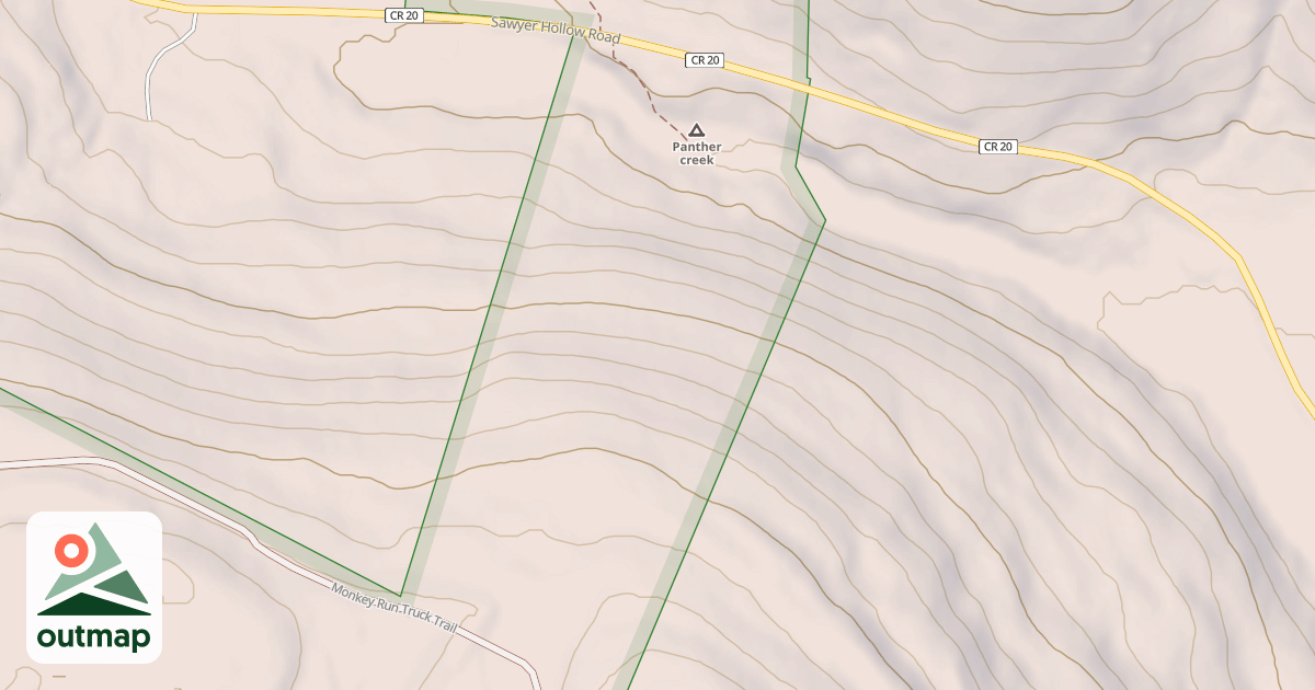 Map of Trail #73 North