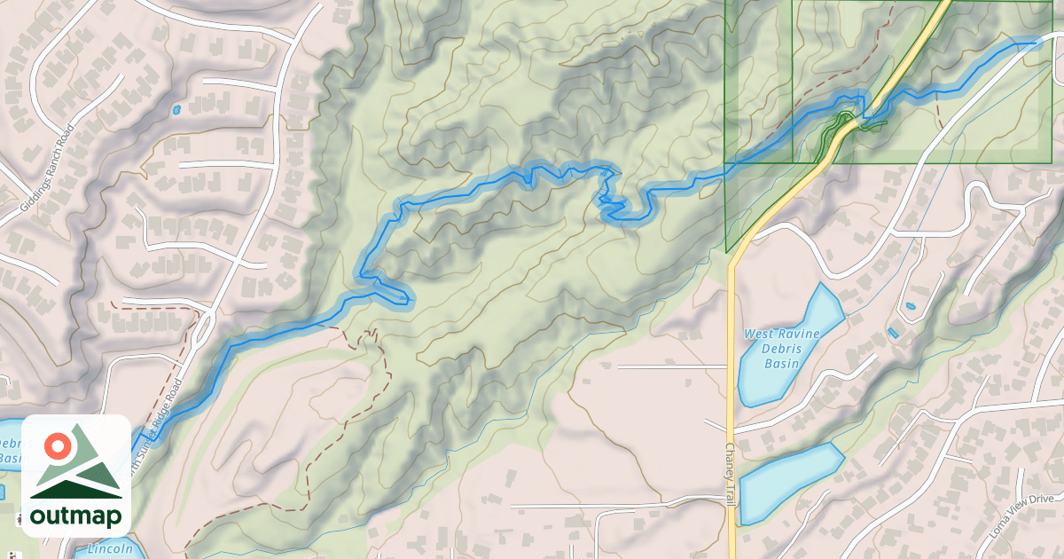 Map of Altadena Crest Trail