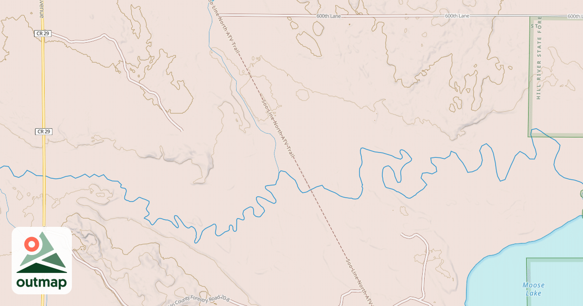 Map of Soo Line North: Aitkin