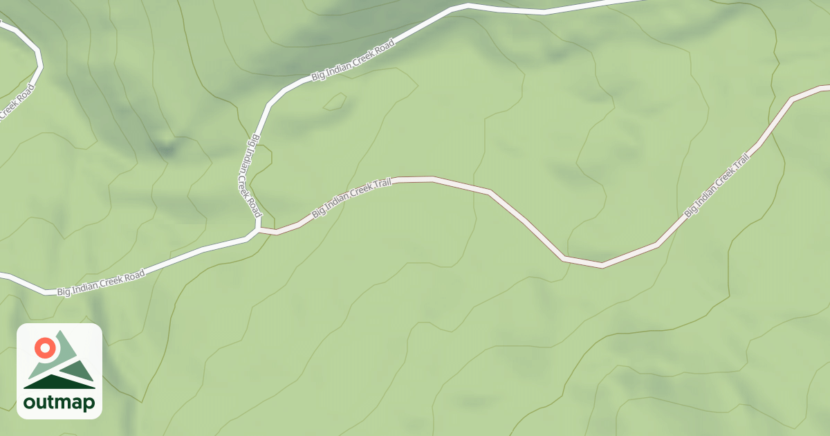 Map of BIG INDIAN CREEK