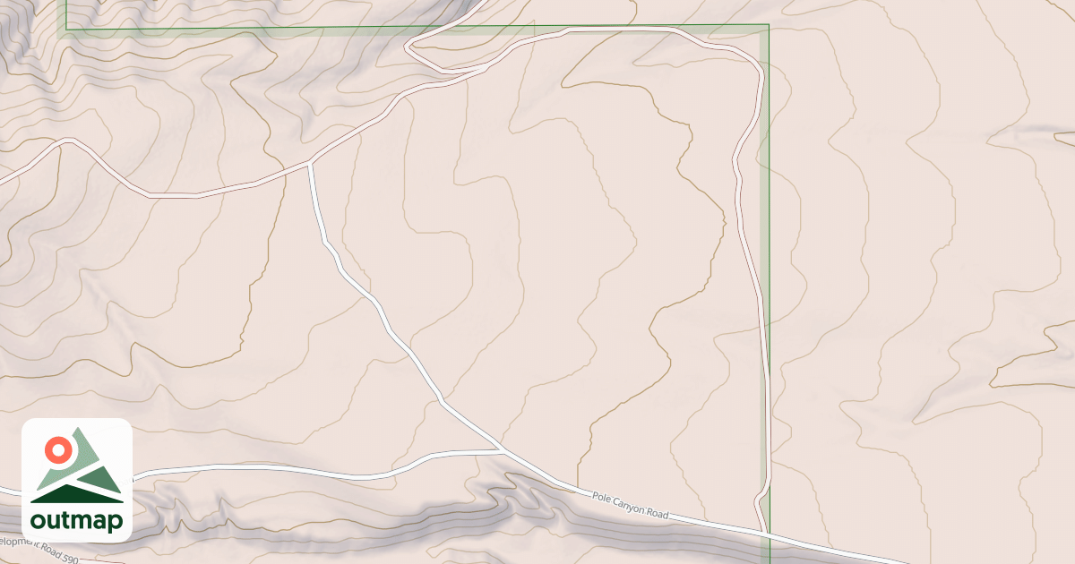 Map of POLE CANYON SPUR A