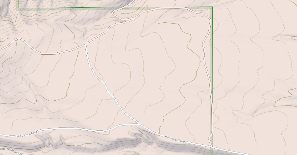 Map preview of POLE CANYON SPUR A