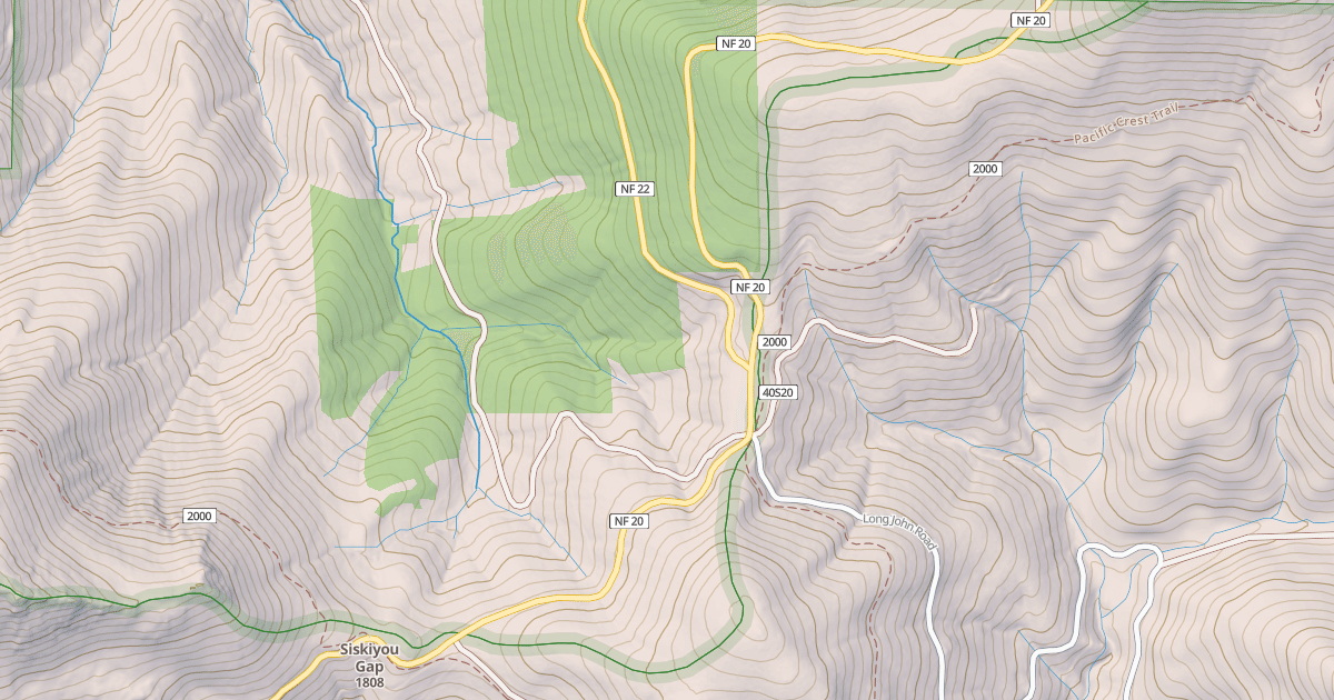 Map preview of SISKIYOU DIVIDE