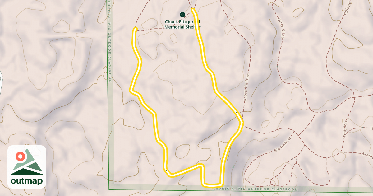 Map of Towering Pines Loop