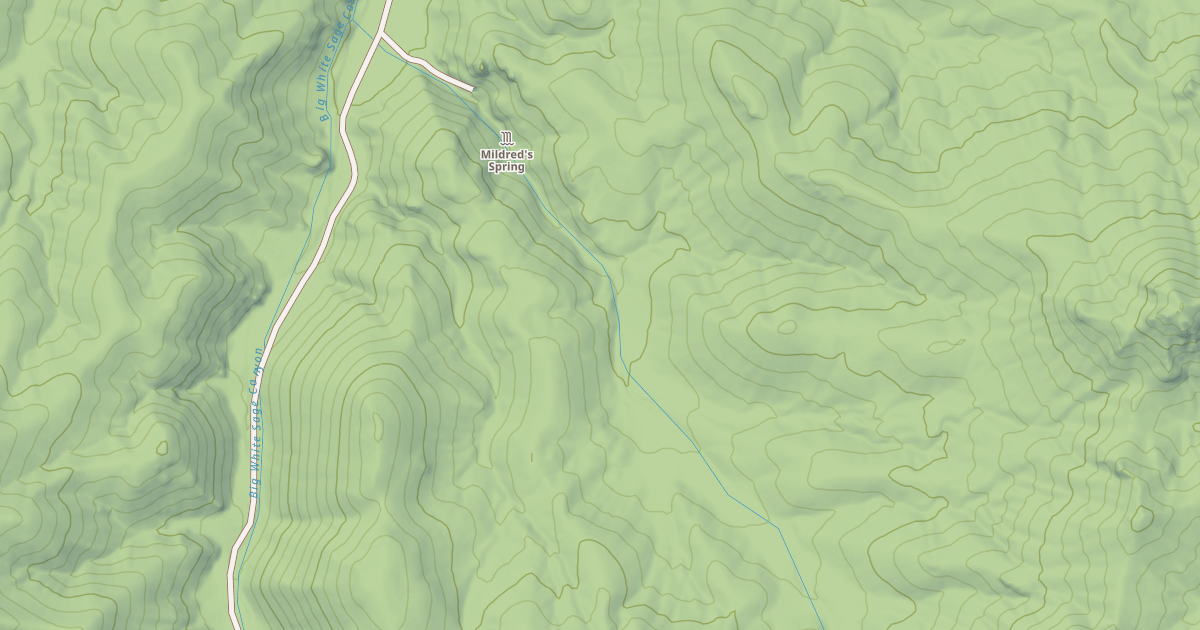 Map preview of MILDREDS SPRINGS