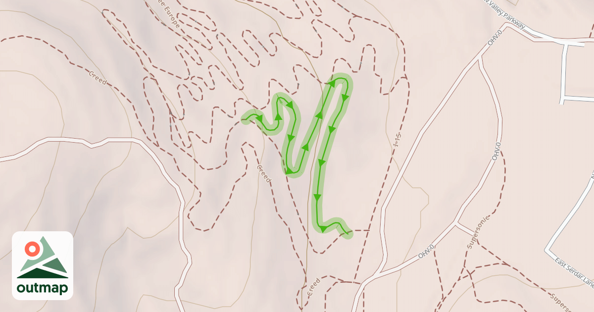 Map of HateU Trail