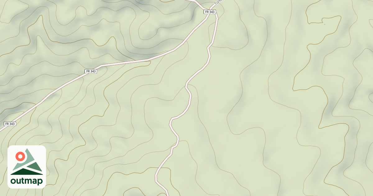 Map of TURKEY TRACK SPUR S.
