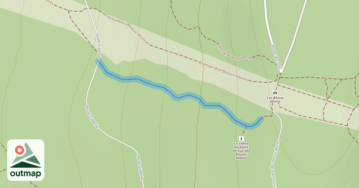 Map of Sentier découverte
