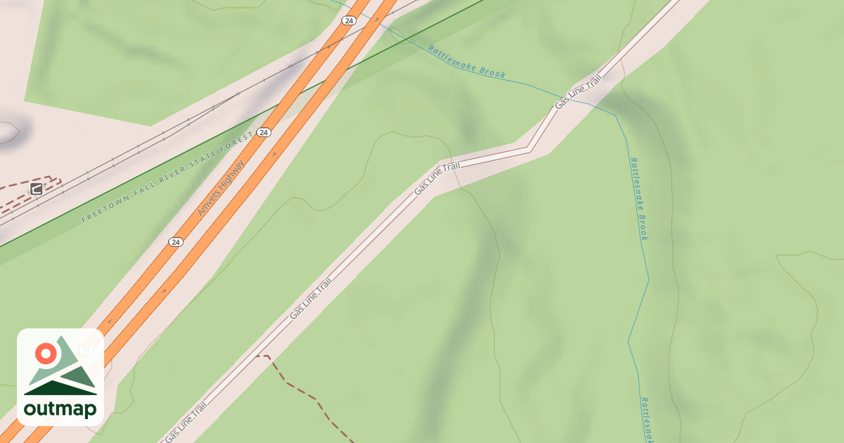 Map of Gas Line Trail