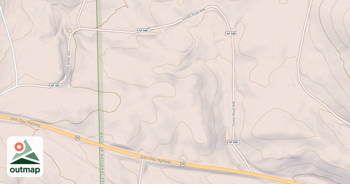 Map of DIXIE CG ACCESS ROAD MRS
