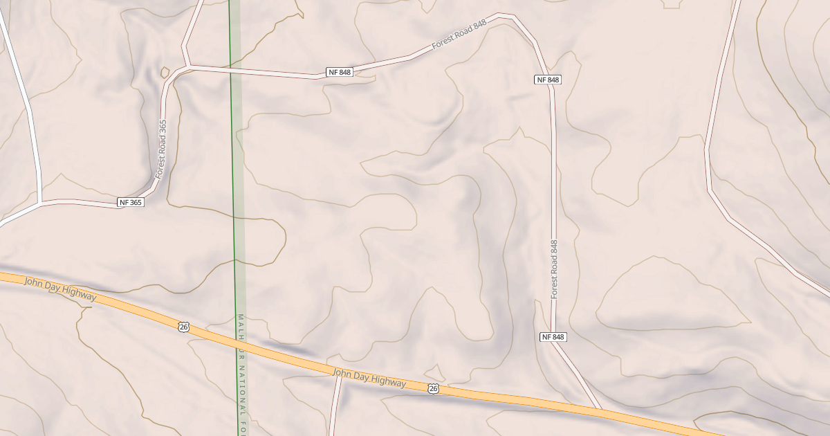 Map preview of DIXIE CG ACCESS ROAD MRS