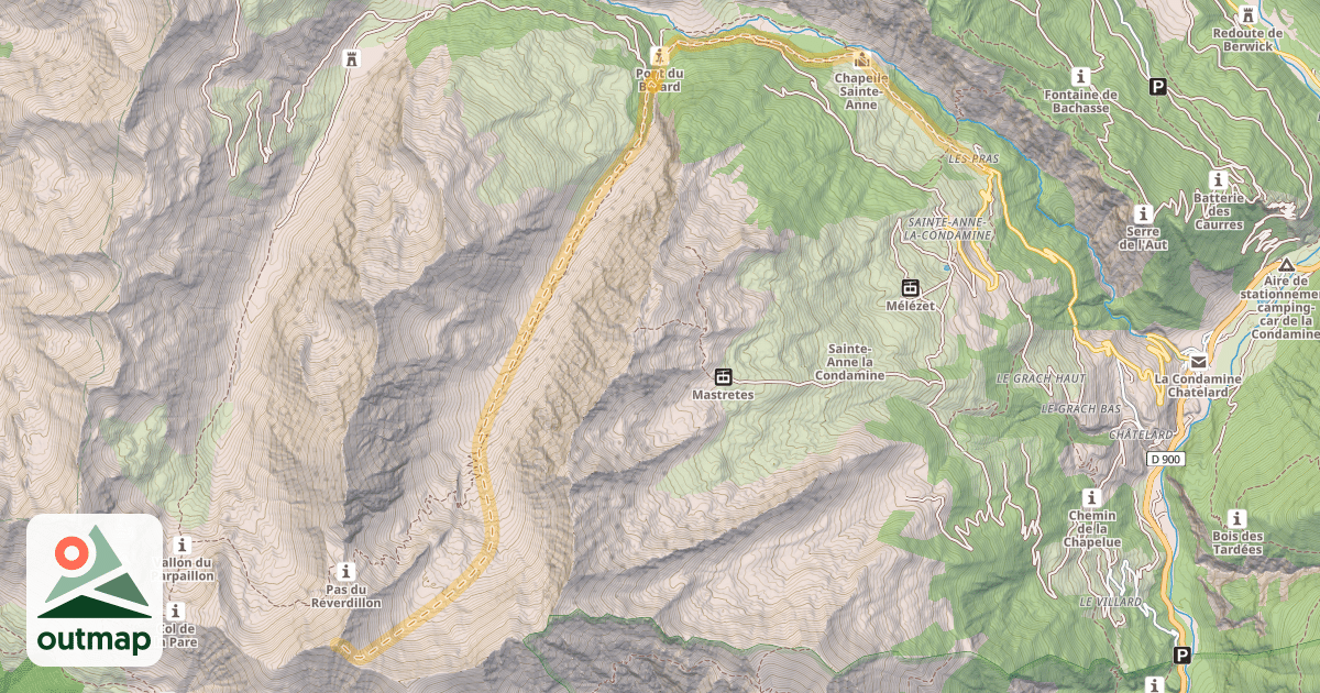 Map of La Chalanche — Les Pras