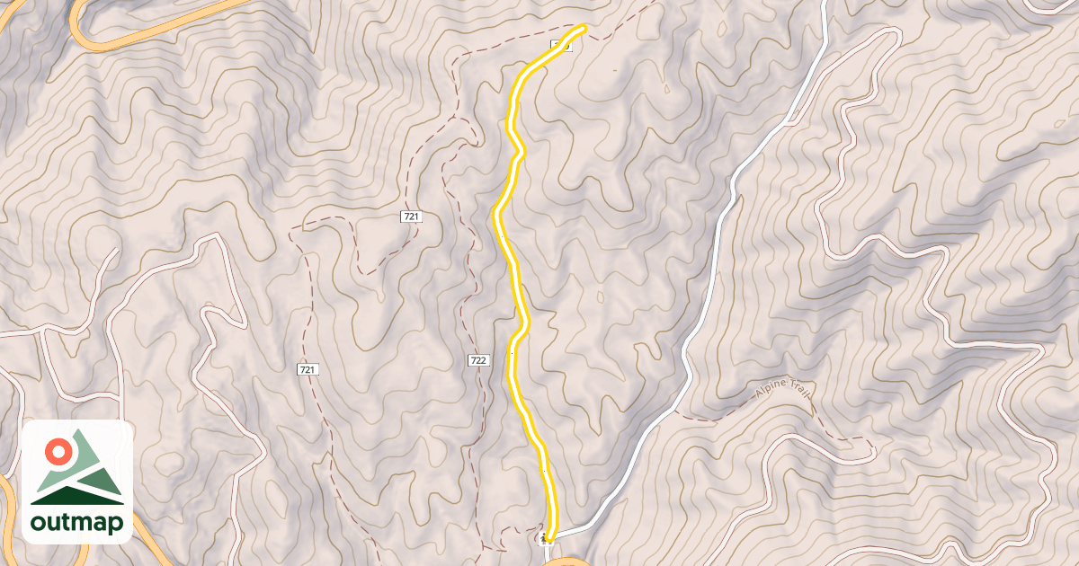 Map of Lower Banner Trail