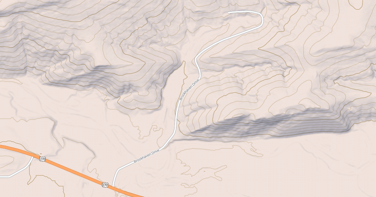 Map preview of GIBSON HOLLOW
