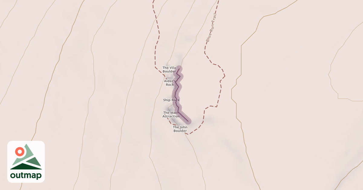 Map of Climbing Crag