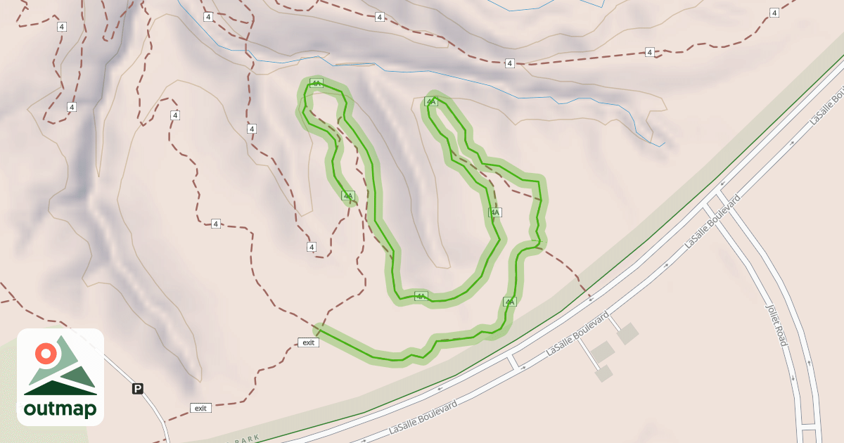 Map of Independence Park - Trail 4a