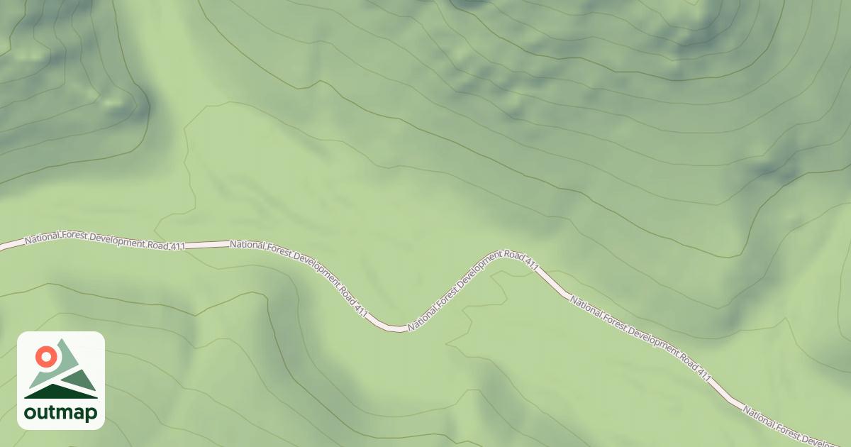 Map of PINE CREEK SPUR