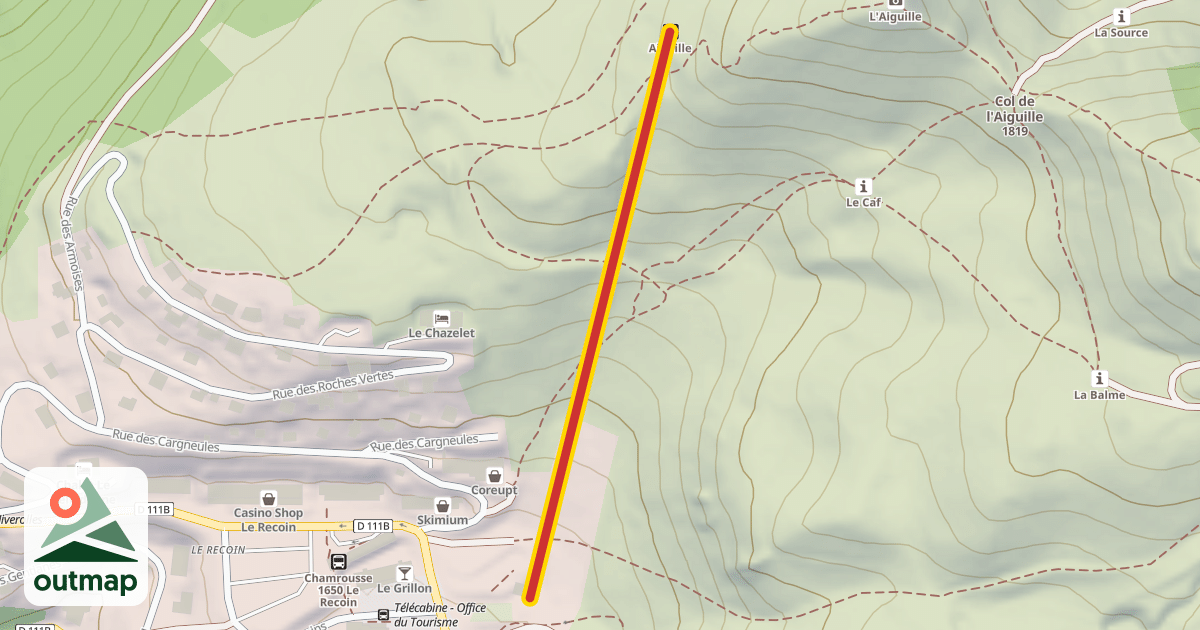 Map of Aiguille