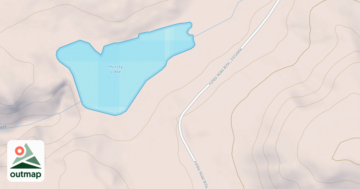 Map of HULSEY LAKE