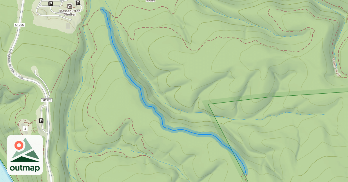 Map of Allen's Mountain Trail