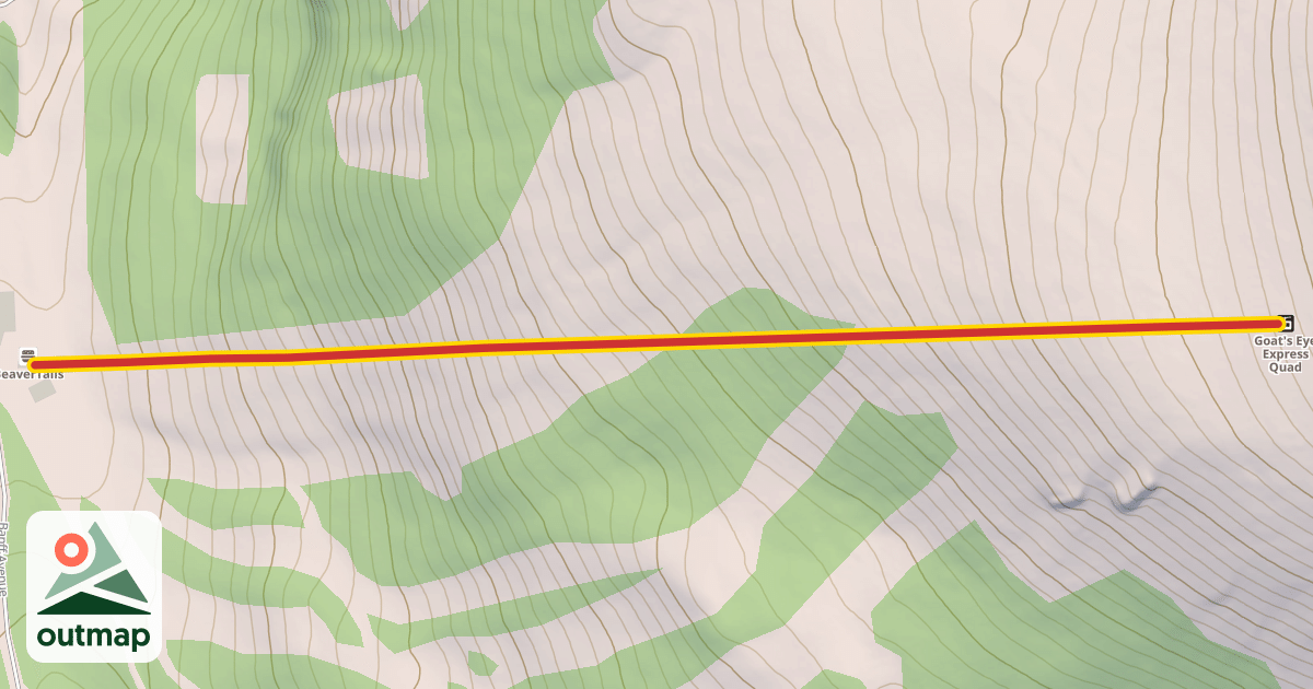 Map of Goat's Eye Express Quad