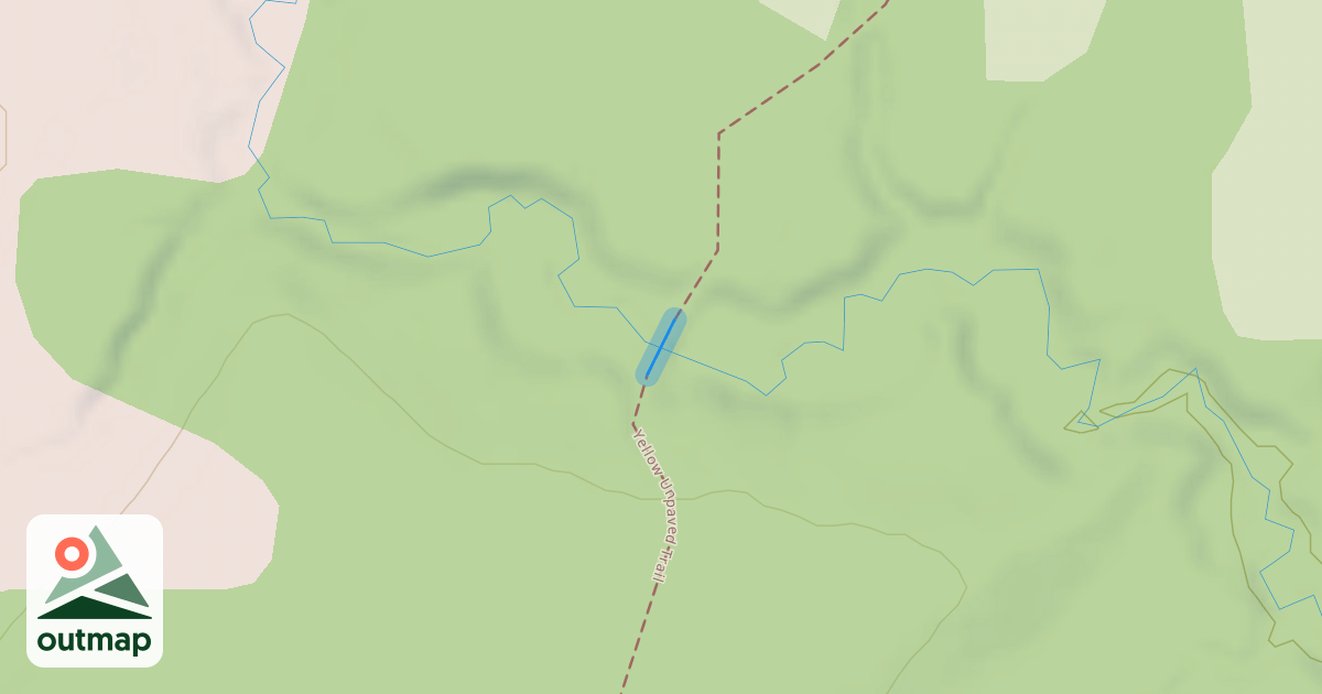 Map of Yellow Unpaved Trail