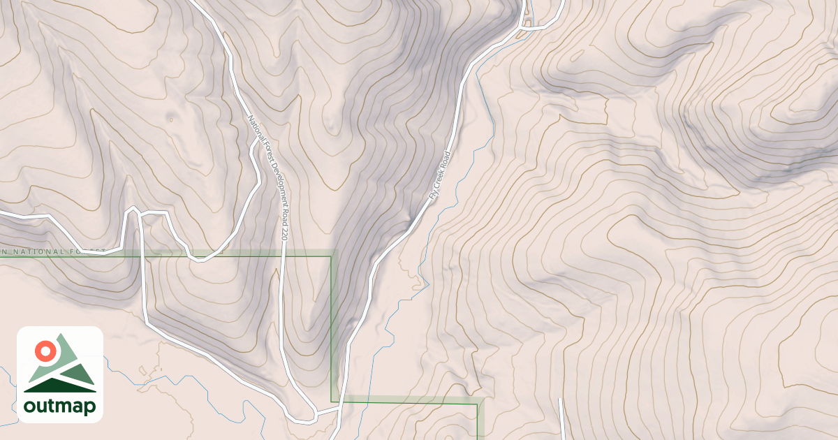 Map of USFS National Forest System Roads {9BD1F3A9-AF61-4AAD-BF48-2243BB04800C}