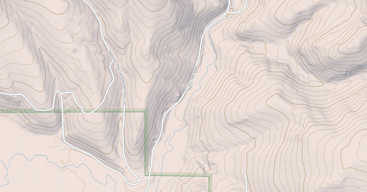 Map preview of USFS National Forest System Roads {9BD1F3A9-AF61-4AAD-BF48-2243BB04800C}