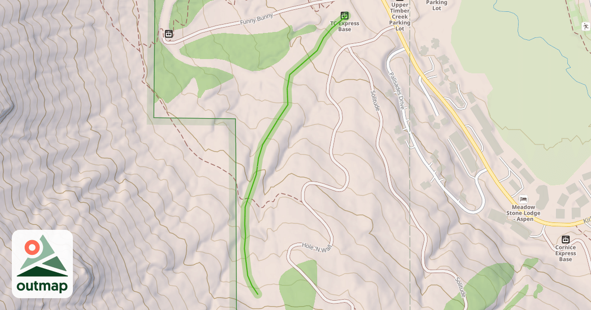 Map of Squirrel Ridge