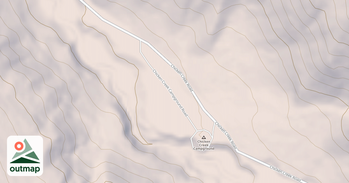 Map of CHICKEN CREEK CAMPGROUND
