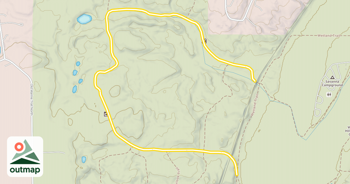 Map of Woodland Edge Trail