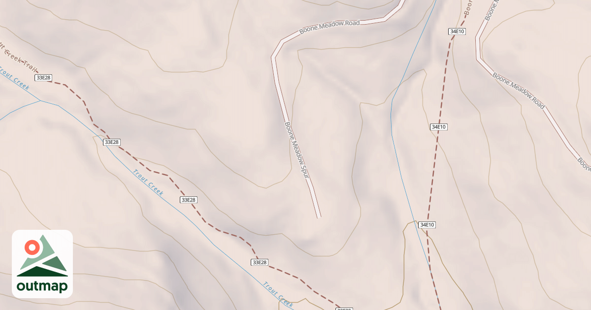 Map of BOONE MEADOW