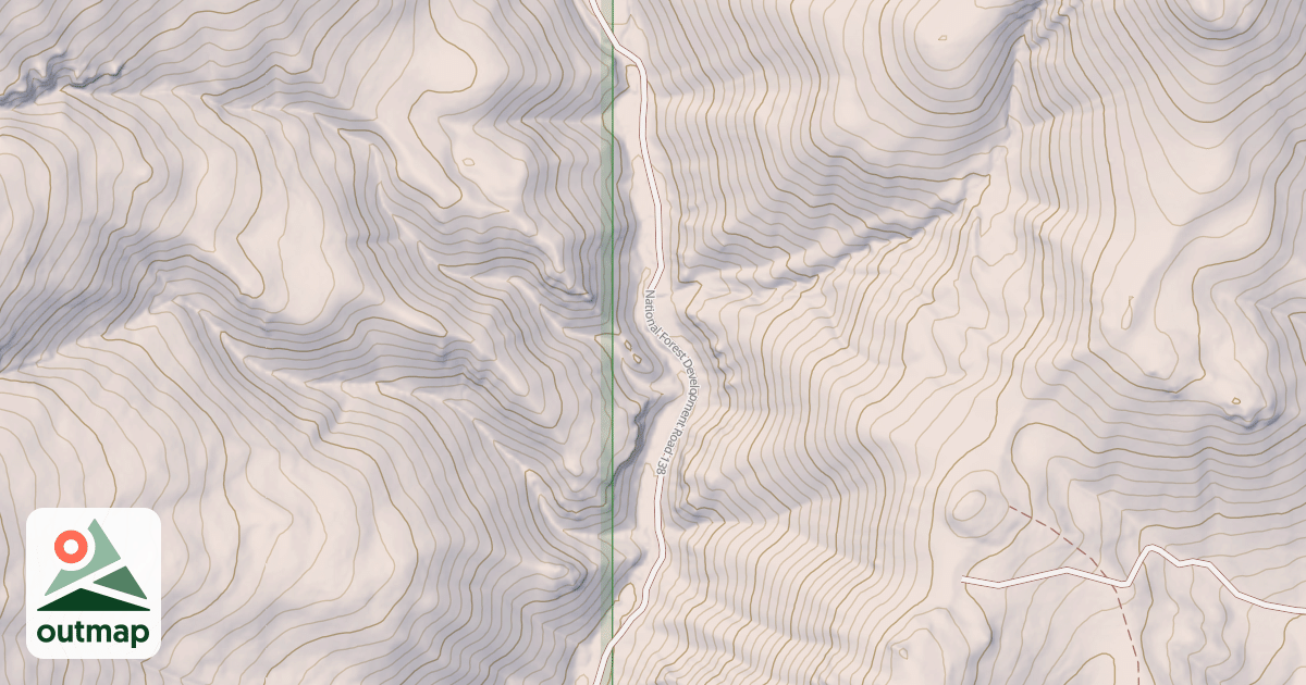 Map of BLM National GTLF Public Motorized Roads 0b921fd7-136d-44be-bf48-475e8dc8f4b2