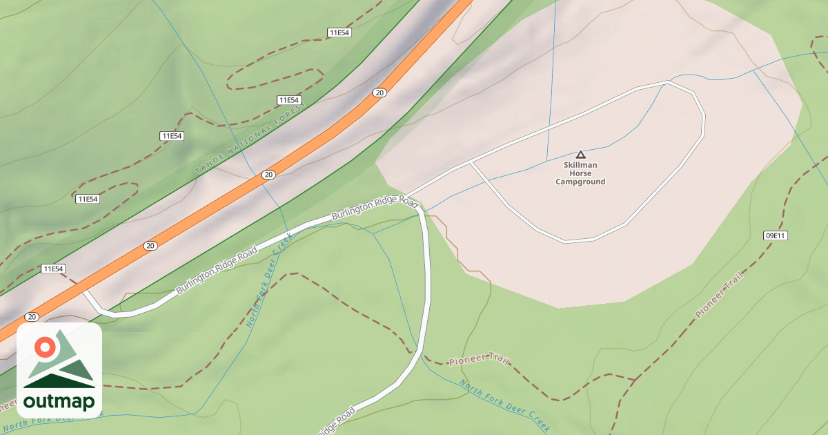 Map of BURLINGTON RIDGE SPUR