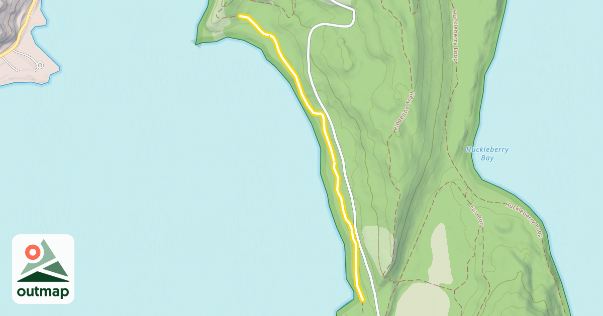Map of Huckleberry Loop