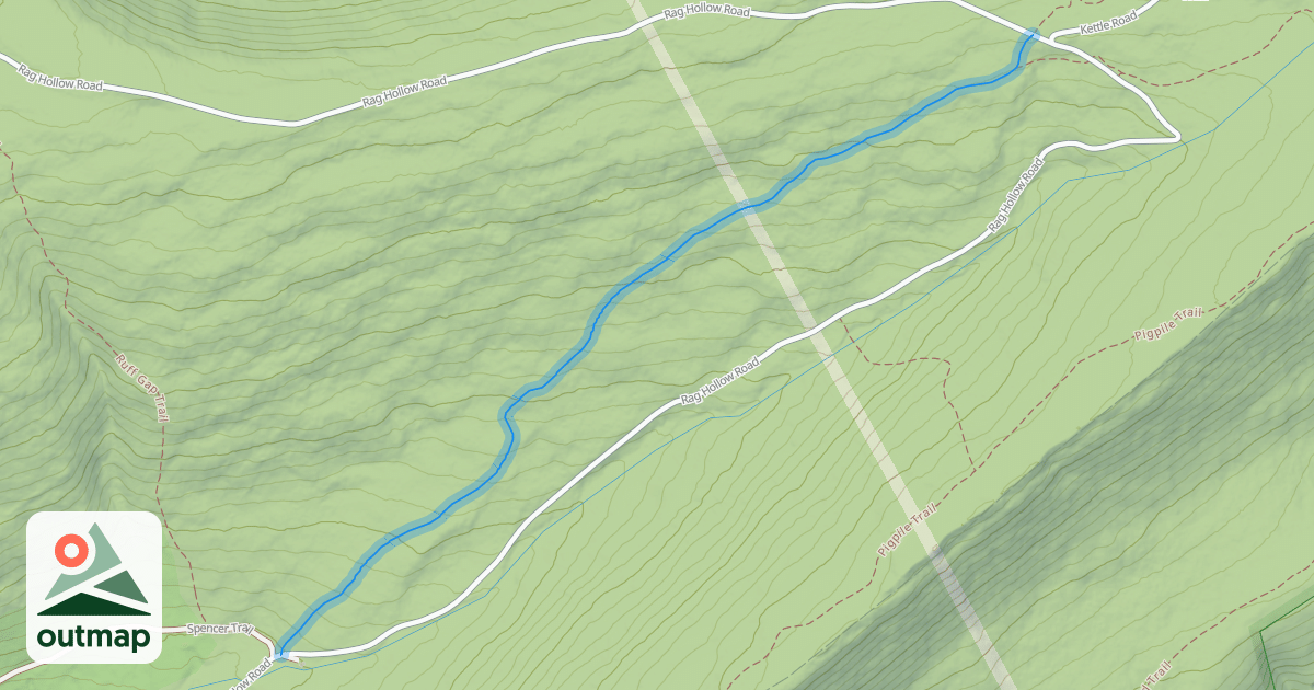 Map of Sassafras Lower Trail