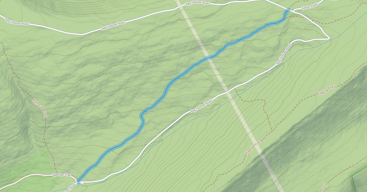 Map preview of Sassafras Lower Trail